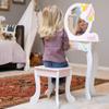 Fat Brain Toys Unicorn Magic Vanity with Mirror and Stool - Wooden Playset, 3+ view 4