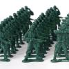 Wankko 2-Inch Plastic Army Men Action Figures, 10 Unique Sculpts, Pack of 100 (Green) view 4