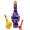 Golden Cockerel Nesting Dreidel Faith Hope Joy Matryoshka 3pc./5" Spinning Top Wooden Babushka Doll view 1