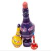 Golden Cockerel Nesting Dreidel Faith Hope Joy Matryoshka 3pc./5" Spinning Top Wooden Babushka Doll view 3