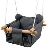 Baby Canvas Hanging Swing Seat Toddler Secure Indoor & Outdoor Hammock Toy Grey view 1