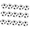 TOYANDONA 15pcs Mini Foosball Replacement Tabletop Soccer for Standard Foosball Tables White and Black Color for Boys and Girls and Casual Play view 3