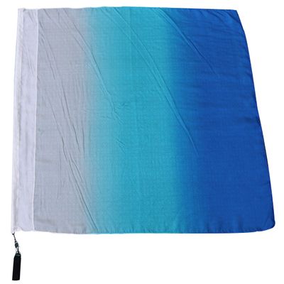 Winged Sirenny 81cm Colorful Flowy Spinning Silk Flag Poi with Rod, Church Liturgical Praise Prophetic Worship Adoration Dance Banner Poi Streamer, Practice Play Silk Poi Flag (Grace)
