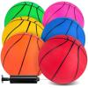 3 otters 6 Pack Mini Basketballs, 7.5 Inch Basketball Set with Pump for Kids Swimming Pool Toy, Mini Basketball Hoop, Outdoors Party Favors view 1