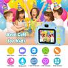Agoigo Kids Waterproof Camera - Children Underwater HD Video Digital Camcorder, Portable Travel Toy for Toddler - Ideal Christmas Birthday Gifts for Boys Girls Age 3-12 with 32GB Card (Blue) view 2