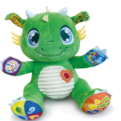 Clementoni Baby 52506 Mon Copain Le Dragon Soft and Safe Soft Toy with 5 Interactive Keys for Babies 6 Months and Above Develops Psychomotor Skills
