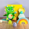 Clementoni Baby 52506 Mon Copain Le Dragon Soft and Safe Soft Toy with 5 Interactive Keys for Babies 6 Months and Above Develops Psychomotor Skills view 2