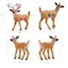 Gemini&Genius Animal Toys Whitetail Deer Figurines with Cub, 4Pcs Reindeer Family Woodland Animal Toys, Great for Kids Party Favors, Treasure Box Prizes, Goodie Bag Fillers, Family Fun or Cake Toppers view 2