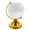 BESPORTBLE Crystal Globe Miniature Desktop World Globe with Stand 2.55In Transparent Decoration Handicraft for Office Home Classroom Map Ornament view 1