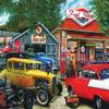 Springbok's 1000 Piece Jigsaw Puzzle Hot Rod Cafe - Made in USA view 1