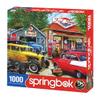 Springbok's 1000 Piece Jigsaw Puzzle Hot Rod Cafe - Made in USA view 2