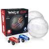 USA Toyz Whipz Duo Micro Racers Toy Cars for Kids - 2pk Mini Keychain, Glow in The Dark LED Fast Pocket Racers Fidget Toys, 2 Mini Cars with 2 Racing Stunt Balls, 2 Clips, and 2 USB Chargers view 1