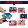 USA Toyz Whipz Duo Micro Racers Toy Cars for Kids - 2pk Mini Keychain, Glow in The Dark LED Fast Pocket Racers Fidget Toys, 2 Mini Cars with 2 Racing Stunt Balls, 2 Clips, and 2 USB Chargers view 2