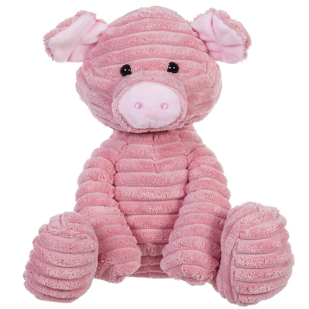 Apricot Lamb Plush Toys Corduroy Pig Stuffed Animal Soft Cuddly Perfect for Child (Corduroy Pig9 Inches)