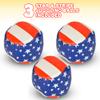 ArtCreativity Patriotic Juggling Balls Set for Beginners, Set of 3, American Flag Juggle Ball Kit, Soft Easy Juggle Balls for Kids & Adults, 4th of July Party Accessories, Red, White, and Blue view 2