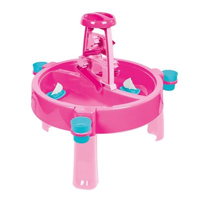 DOLU: 3-in-1 Water & Sand Activity Table - Unicorn, Pink, Blue - Convert to Creativity Table w/Lid, Indoor/Outdoor Sensory Toy, Toddler Kids Ages 2+