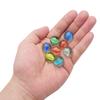 MANSHU 60 Pieces Glass Marbles for Marble Games, 0.63 inch, 6 Colors. view 2