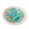 MANSHU 60 Pieces Glass Marbles for Marble Games, 0.63 inch, 6 Colors. view 3