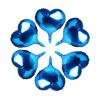10 Pcs 18 Inch Blue Heart-Shaped Foil Balloon Mylar Balloon Birthday Party Decoration Supplies view 1