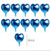 10 Pcs 18 Inch Blue Heart-Shaped Foil Balloon Mylar Balloon Birthday Party Decoration Supplies view 2