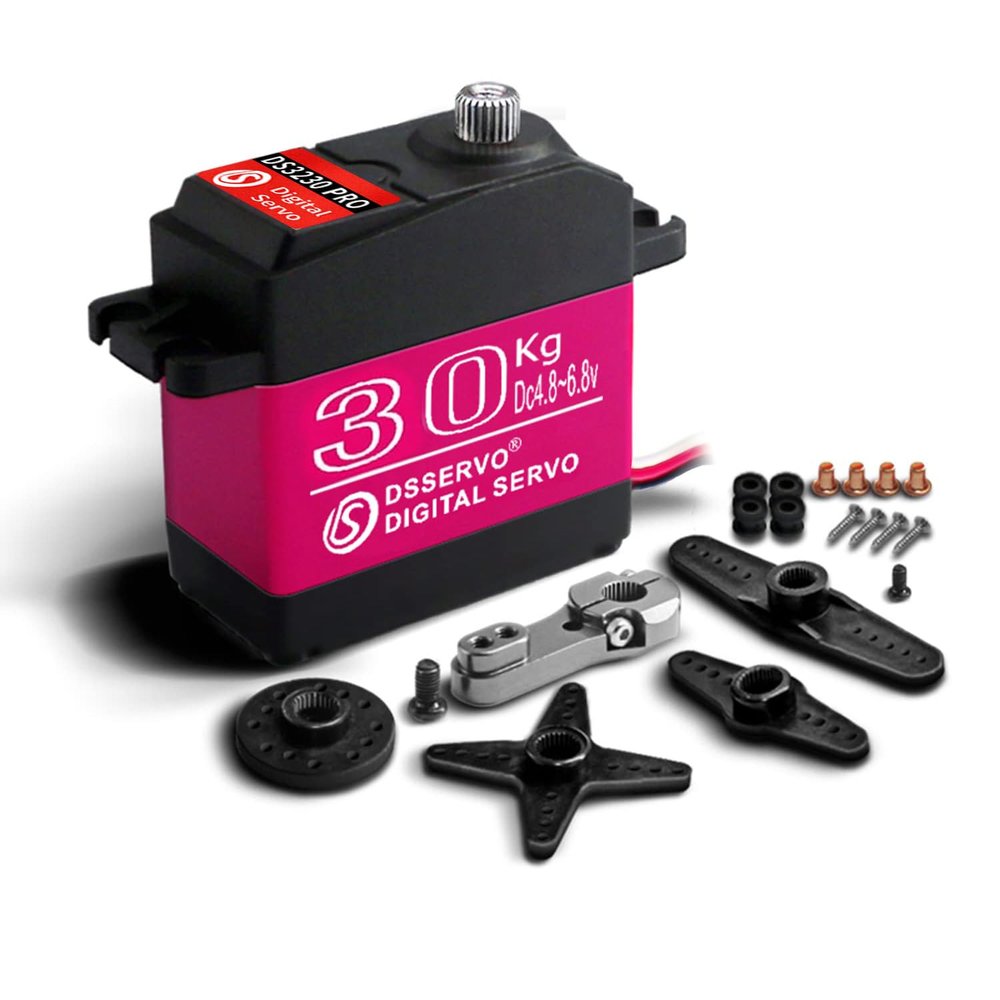 RC Servo 30kg Digital Servo High Torque RC Parts for 1/10 Scale RC Cars & Crawlers Slash 4x4 4x4 VXL TRX-4 SCX10 III Everest-10,Steering RC Servo Waterproof (30kg-270 Degree)