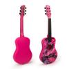 CB SKY 30 Floral Print Acoustic Metal Strings Guitar/Girls Gift/Kids Musical Toys/Musical Instrument (Purplish red) view 2
