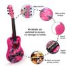 CB SKY 30 Floral Print Acoustic Metal Strings Guitar/Girls Gift/Kids Musical Toys/Musical Instrument (Purplish red) view 3