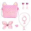 mibasies Purse for Little Girls Dress Up Jewelry Pretend Play Kids Accessories Mermaid Gifts view 2