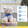 Cuddle Barn My Bear Coby - Animated Bear Cub Stuffed Animal, 11" Gray Singing Plush Toy view 3