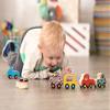 B. toys  Wooden Toy Cars Set with 6 Colorful Vehicles for Kids & Toddlers  Durable Trucks  Easy  Grip Kids Toys for Ages 1+ view 2
