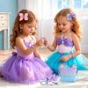mibasies Valentines Day Gifts for Kids Girls, Toodler Girl Toys Birthday Gifts for 2 3 4 5 6 7 8 Years Old Girls , Priness Toys Dress Up Jewelry Pretend Play, Little Girl Vanity Set view 4