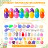 50 Mochi Squishy Toy Prefilled Easter Eggs, Stress Relief Squishies Toy for Easter Theme Party Favor, Easter Eggs Hunt, Easter Basket Egg Fillers, Classroom Prize Supplies, Goodie Bag Stuffers view 2
