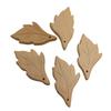 10pcs Lovely Cartoon Wood Leaf Pure Natural Animal Shape Beech Wooden Handmade DIY Necklace Pendant (Leaf 10pcs) view 1