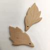 10pcs Lovely Cartoon Wood Leaf Pure Natural Animal Shape Beech Wooden Handmade DIY Necklace Pendant (Leaf 10pcs) view 3