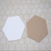 Value Pack of 24- Blank 3.5" Uncoated Chipboard Hexagon Hex Board Game Tiles Counters Markers Chits DIY D&D view 3