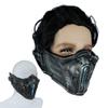 CrazyCatCos MK Game Mask, Jade/Sub-Zero/Kabal/Saibot/Scorpion/Smoke Resin Mask For Halloween Costume Accessory (Sub-Zero X) view 4