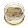 Inzopo Acrylic Round Transparent Wind-up Music Box with Melody Amazing Grace view 3