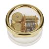 Inzopo Acrylic Round Transparent Wind-up Music Box with Melody Amazing Grace view 4
