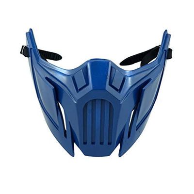 CrazyCatCos MK Game Mask, Jade/Sub-Zero/Kabal/Saibot/Scorpion/Smoke Resin Mask For Halloween Costume Accessory (Sub-Zero 11(1))