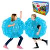 2 PC Kids Sumo Balls, Bumper Bounce Ball for Kid, Sumo Balls for KidsGrass Ball for Child Outdoor Team Gaming Play for 3-12 Ages (24 in,Blue+Blue) view 4