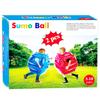 2 PC inflatable bumper for kids, bumper bounce ball for Kids, kid sumo Balls, Lawn game ball for child outdoor team gaming play for 3-12 ages (24 inch, blue+red) view 1
