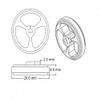 10pcs/lot D-Hole Rubber Wheel Suitable for N20 Motor D Shaft Tire Car Robot DIY Toys Parts view 2