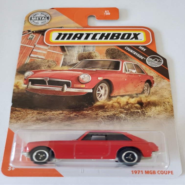 Matchbox 2020 MBX Countryman 1971 MGB Coupe, Red 61/100