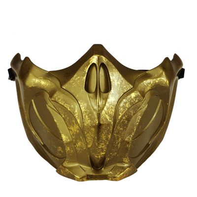 CrazyCatCos MK Game Mask, Jade/Sub-Zero/Kabal/Saibot/Scorpion/Smoke Resin Mask For Halloween Costume Accessory (Scorpion 11)