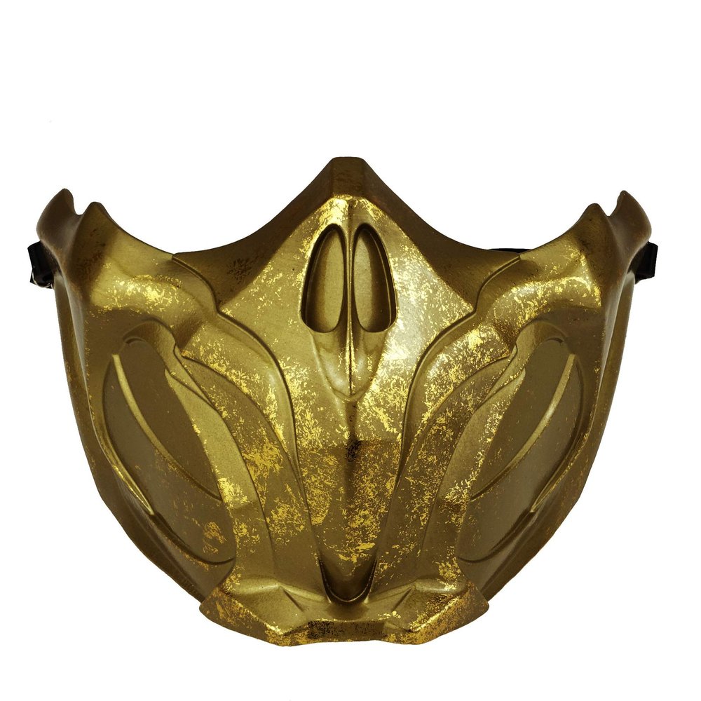 CrazyCatCos MK Game Mask, Jade/Sub-Zero/Kabal/Saibot/Scorpion/Smoke Resin Mask For Halloween Costume Accessory (Scorpion 11)