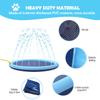 Splash Sprinkler Pad for Dogs Kids,59 Thicken Dog Pool with Sprinkler,Pet Outdoor Play Water Mat Toys for Dogs Cats and Kiddie view 3