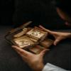 Wood Trick Treasure Puzzle Box for Adults - 3D Wooden Puzzle for Adults to Build - Cute & Neat Design - with Shimmering Crystals - Store Your Jewelry - Wood Model Kit view 2