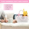 ABenkle Baby Diaper Caddy, Nursery Storage Bin and Car Organizer for Diapers and Baby Wipes, Cotton Rope Diaper Basket Caddy, Changing Table Diaper Storage Caddy view 2