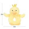 Apricot Lamb Baby Duck Soft Rattle Toy, Plush Stuffed Animal for Newborn Soft Over 0 Months (Duck, 6 Inches) view 4