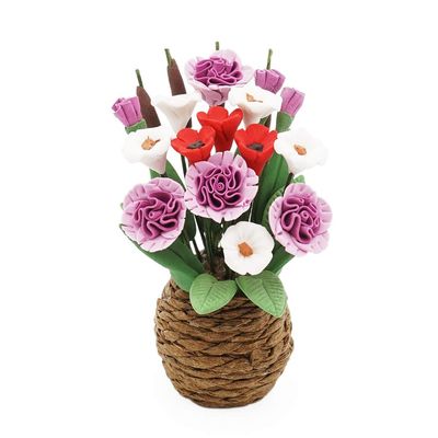 Odoria 1/12 Miniature Plants and Flowers Dollhouse Decoration Accessories
